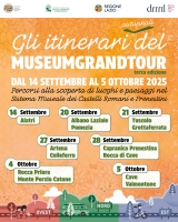 Museum Grandtour 2025 – Gli Itinerari dell’edizione autunnale per scoprire i Castelli Romani ed i Monti Prenestini